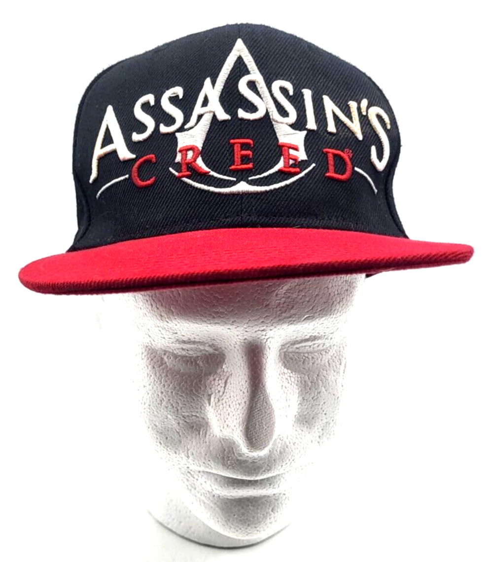 ASSASSINS CREED Black Red Ball Cap Snap Back Adjustable One Size